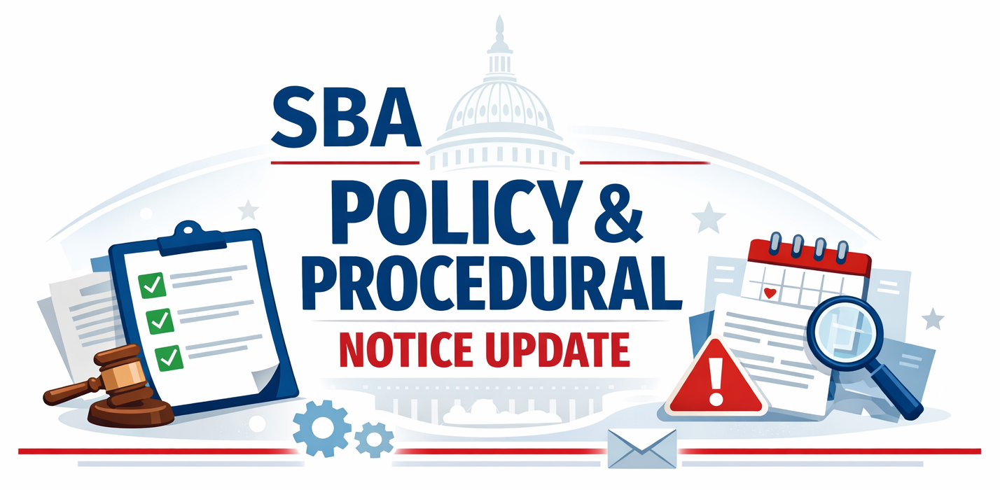SBA Policy & Procedural Notice Update
